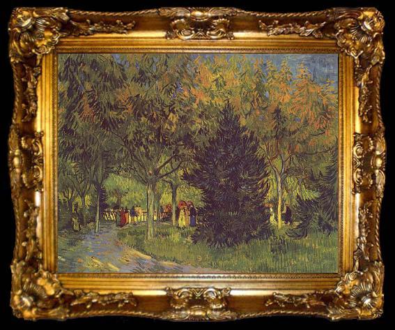 framed  Vincent Van Gogh Allee im Park, ta009-2